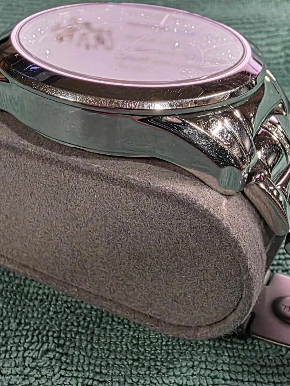 Marc Ecko Men’s Silver-Tone Crystal Accent Watch With Stainless Steel Bracelet